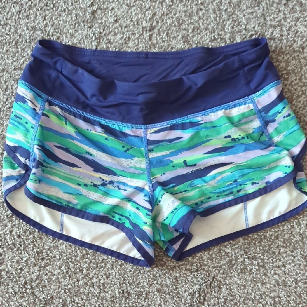 Blue Lululemon Speedup Athletic Shorts